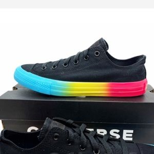 black converse rainbow sole